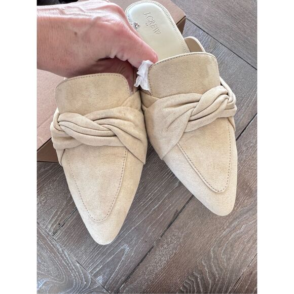 J Crew Loafer Mules With Twist in Cream Size 10 - Picture 4 of 5